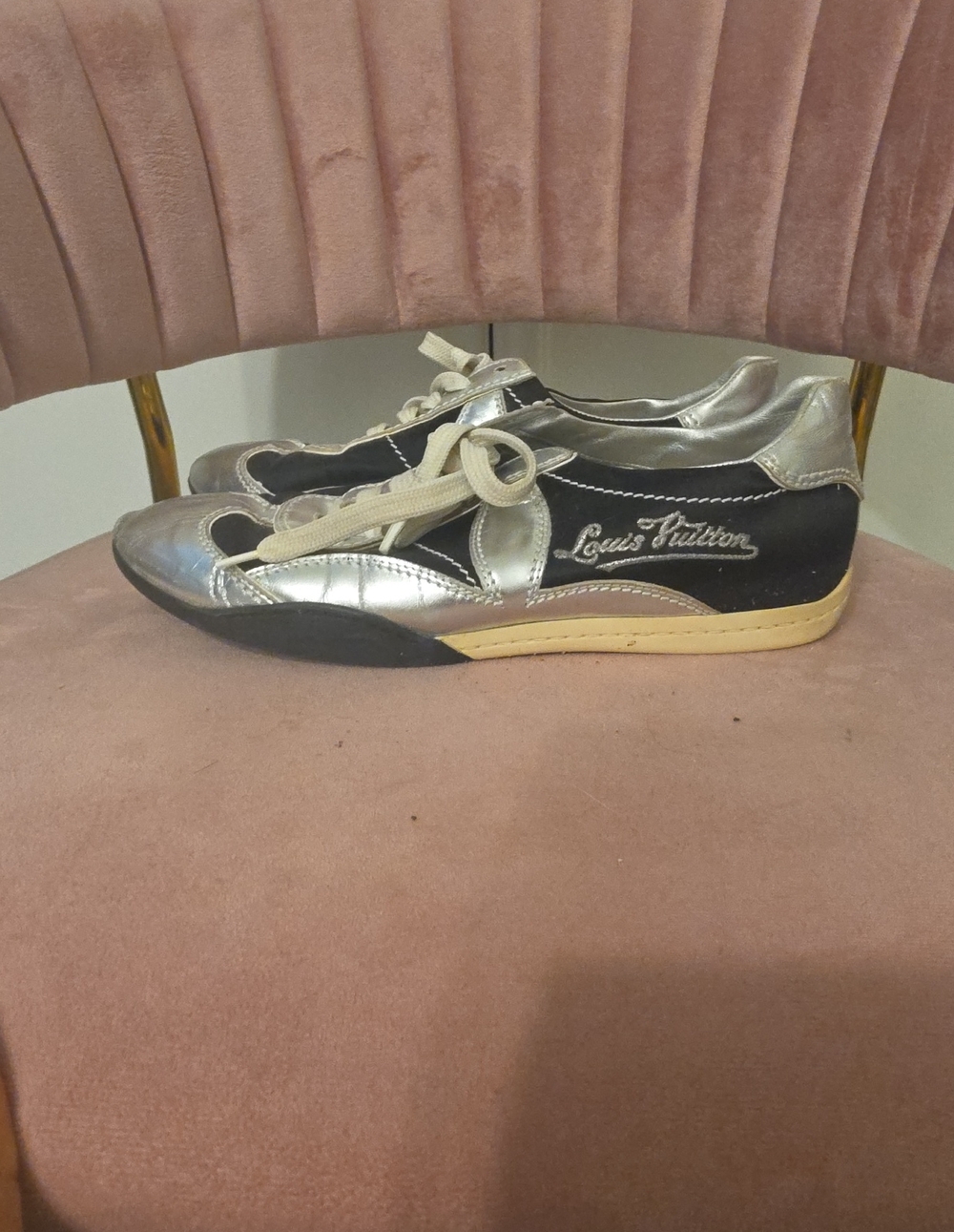 Louis Vuitton Black and Silver Women's Sneaker